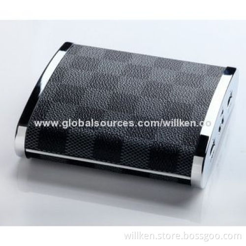 Portable Power Banks, 10,400mAh High-capacity, Double Output USB, Leatherface, Grade Intelligent IC